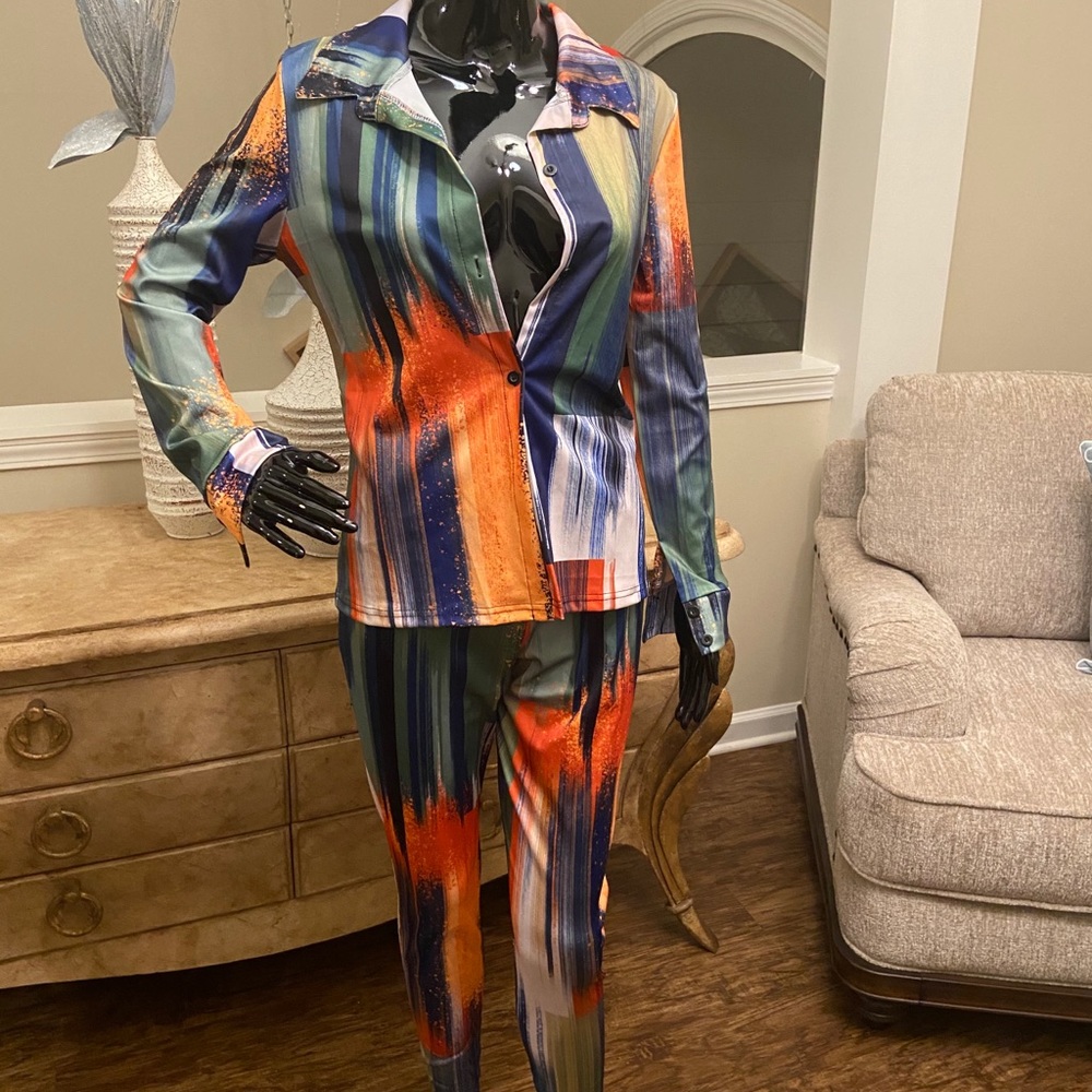 Two Piece Pants Set - image 2